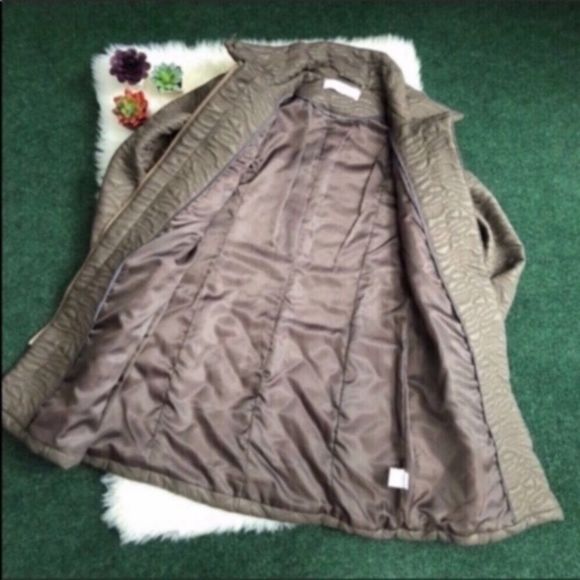 Tahari Embroidered Long Puffer Coat - Picture 7 of 16